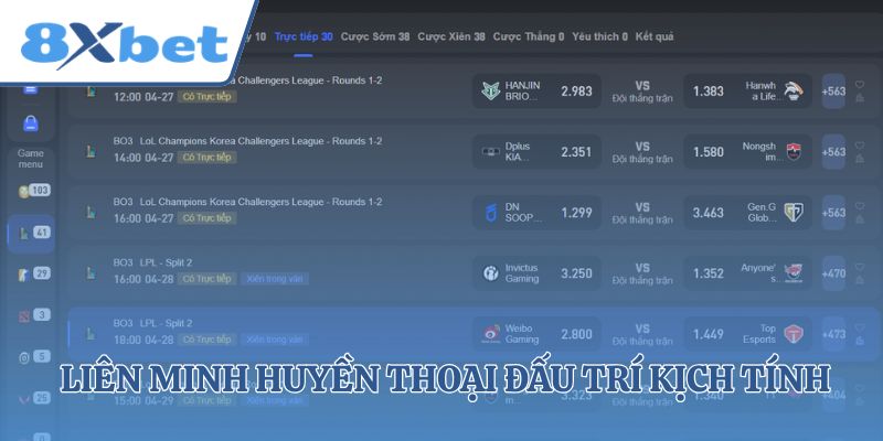 Liên Minh Huyền Thoại đấu trí kịch tính