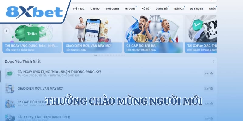 Thưởng chào mừng người mới