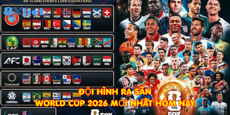 Đội hình ra sân World Cup 2026 mới nhất hôm nay